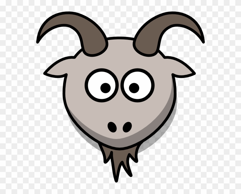 Goat Clipart Goat Face - Goat Head Cartoon #329920