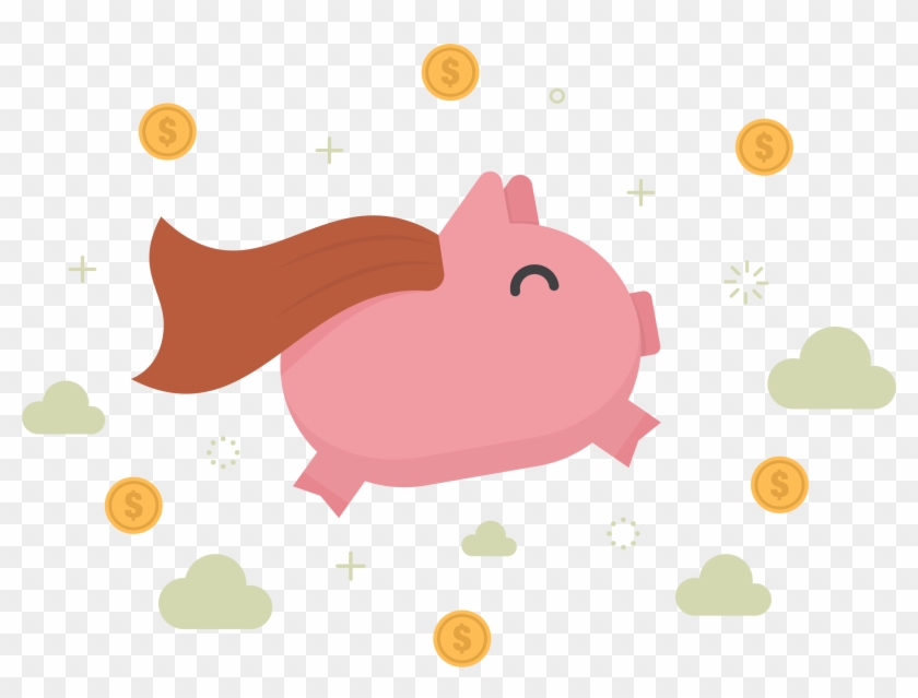 Piggy Bank Money Clip Art - Determinacion Del Valor Razonable #329995