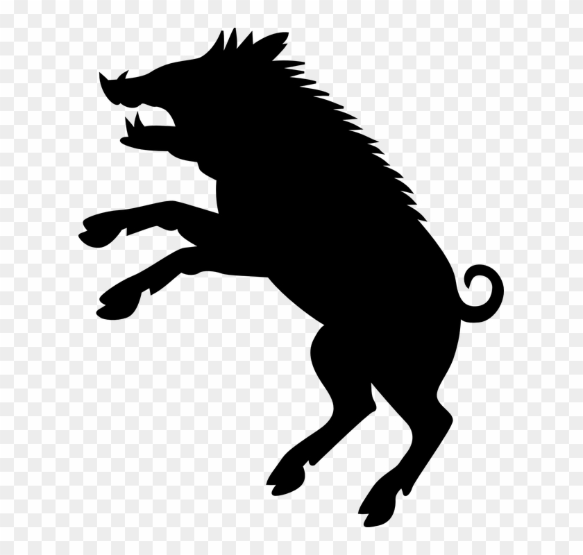 Boar Clipart Black And White - Coat Of Arms Boar #330007