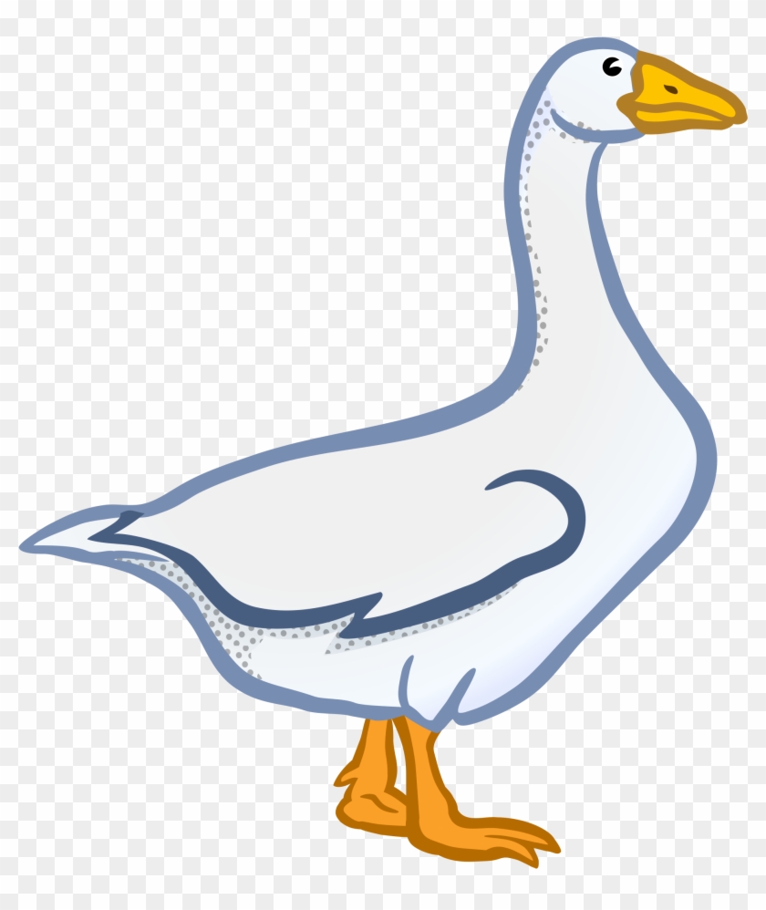 Goose Clipart Brown - Black And White Transparent Duck Clipart #330040