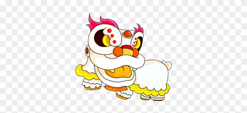 Lion Dance Chinese New Year Cartoon - Lion Dance Chinese New Year Cartoon #330052
