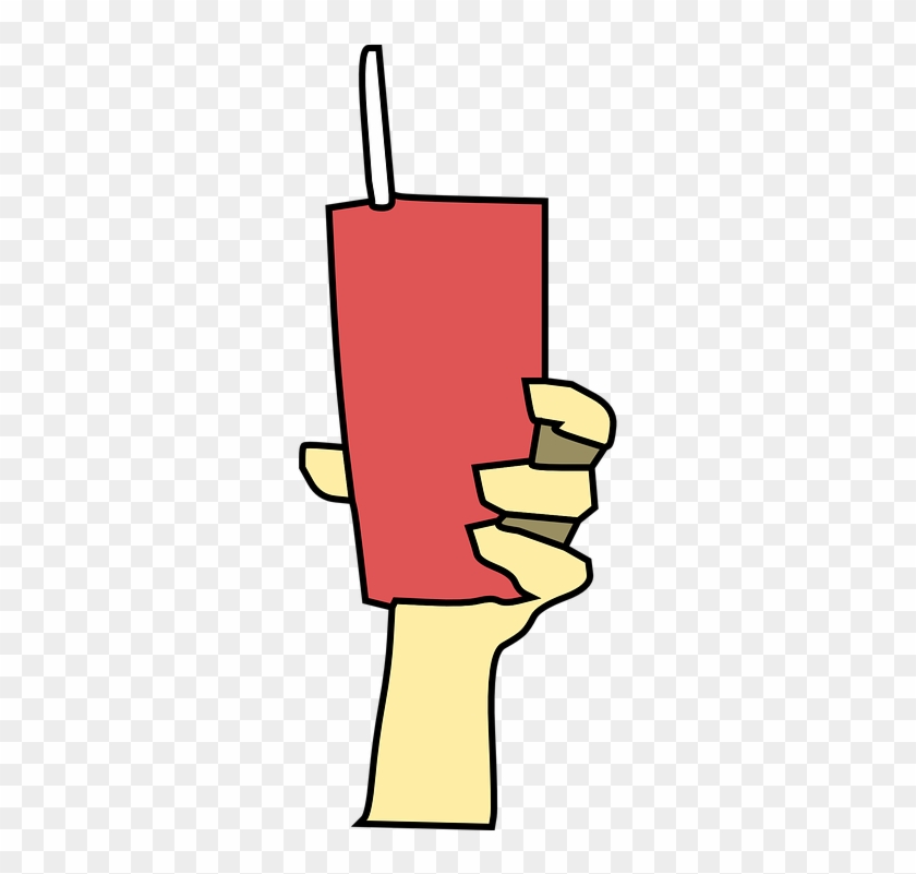 Drinking Straw Cliparts 10, Buy Clip Art - Hand Holding A Drink #330078