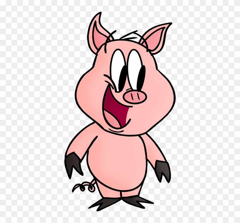 Colored Pig Drawing By Cartoonsbykristopher - Cartoon #330099