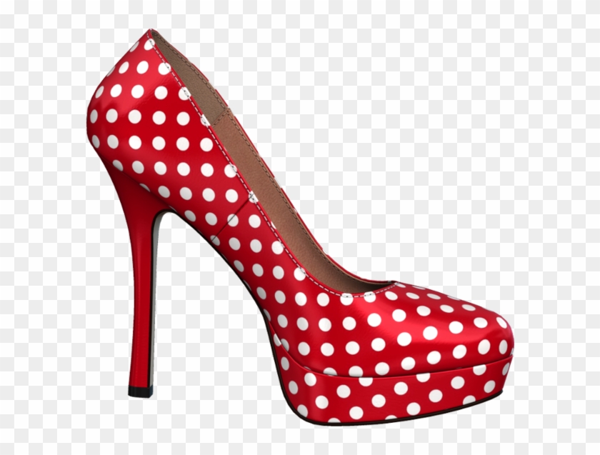 Chaussure - Tacones Rojos Con Puntos Blancos #330155