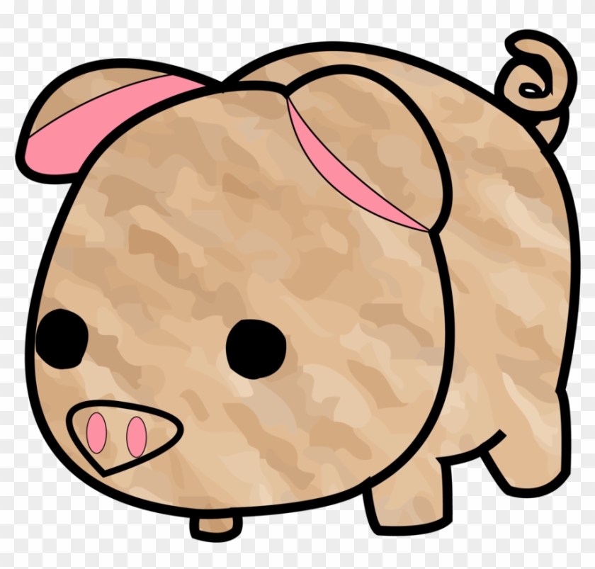 Chibi Pig Vector By Mini-deus - Portable Network Graphics #330172