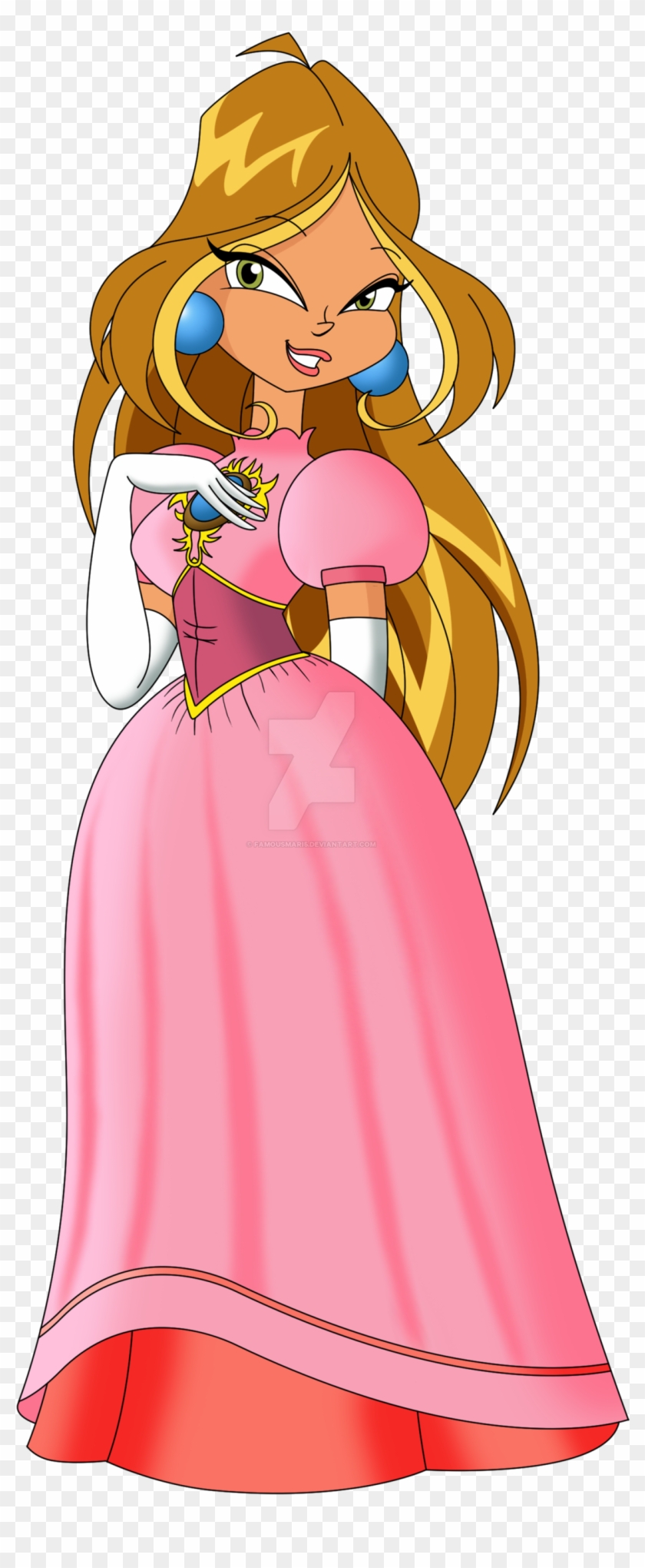 Flora As Princess Peach By Famousmari5 On Deviantart - Super Smash Bros. Brawl #330192