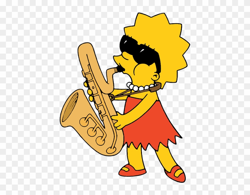 Lisa Simpson With Saxophone #330190