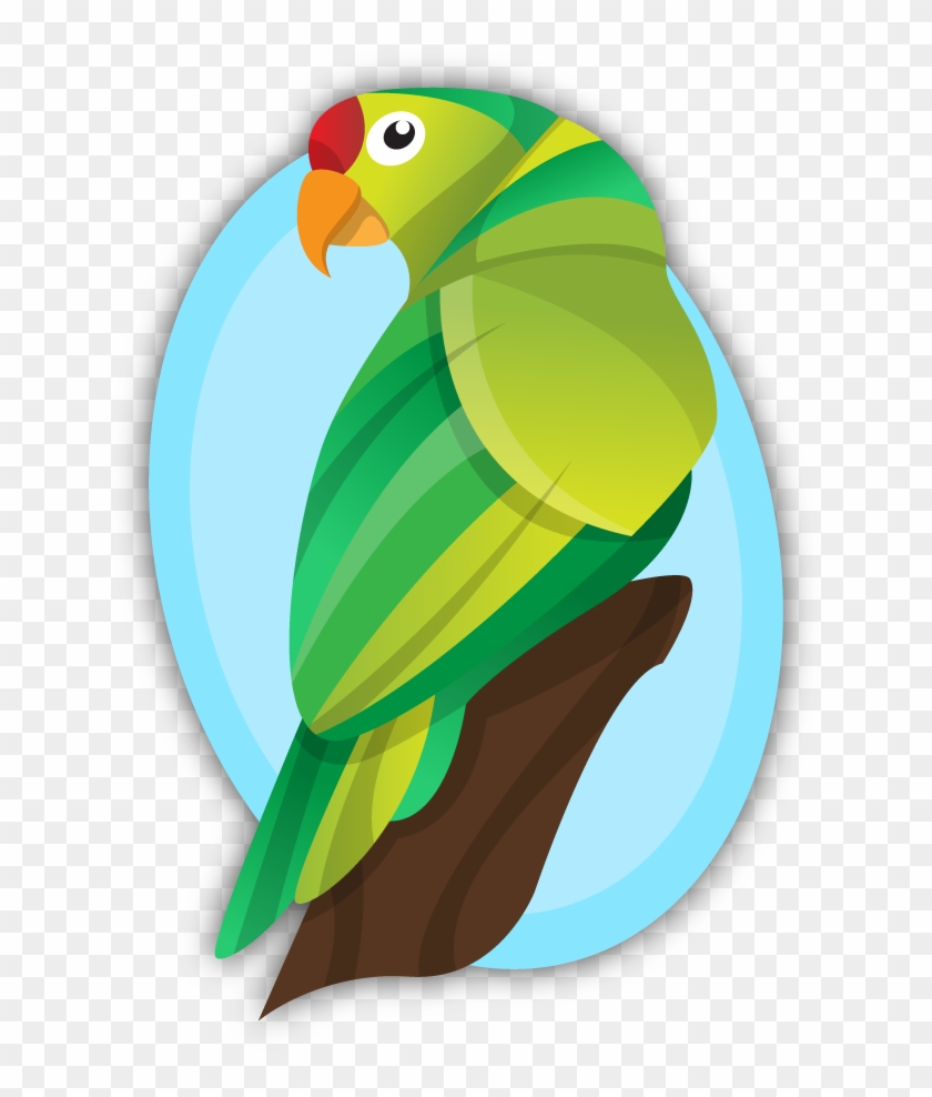 Vector Cartoon Parrot - Vector Graphics #330211