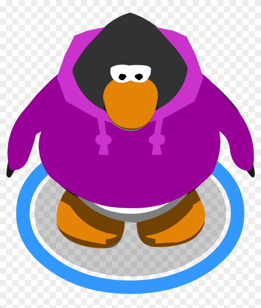 Purple Hoodie Ig - Club Penguin Drums #330239