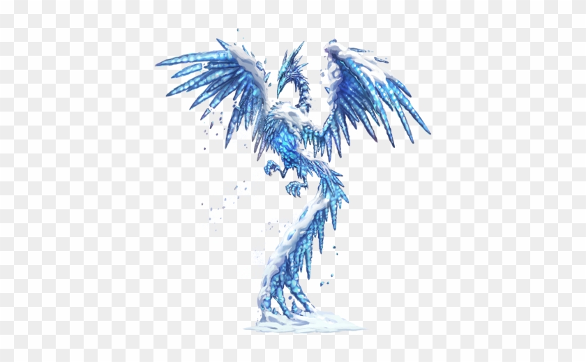 Transparent Blue Fire Phoenix #330258