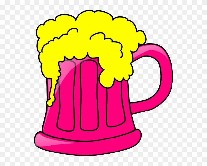 Pink Beer Mug Clip Art At Clkercom Vector - Clip Art Beer #330389