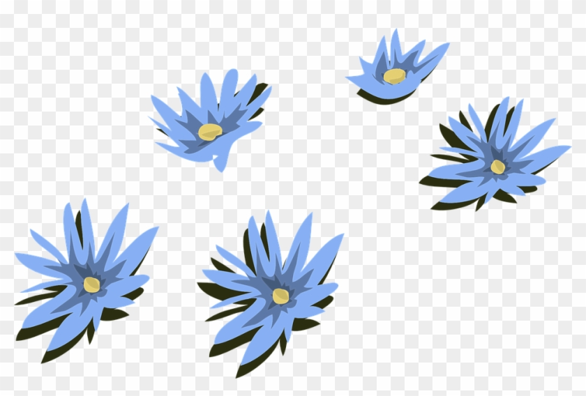 Blue Flower Clip 29, Buy Clip Art - Vektor Bunga Biru Png #330552