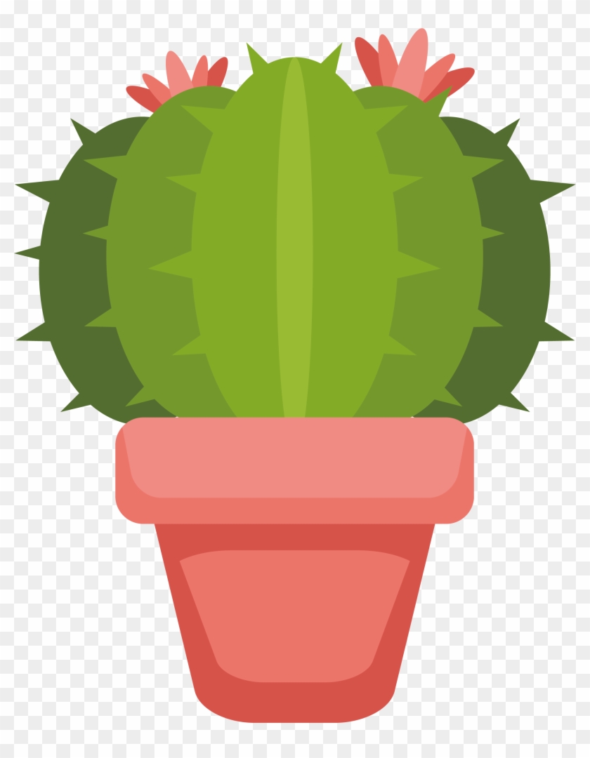 Cactaceae Peyote Euclidean Vector Flowerpot Illustration - Cactus Vector Png #330573
