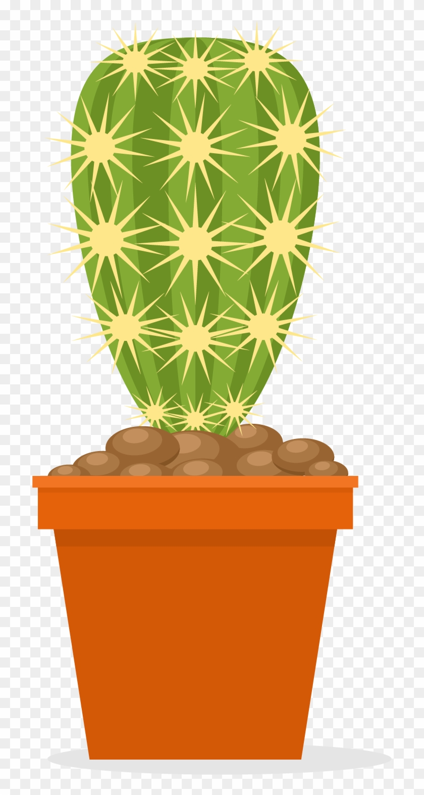 Cactaceae Flowerpot Euclidean Vector Plant - Cactus #330596