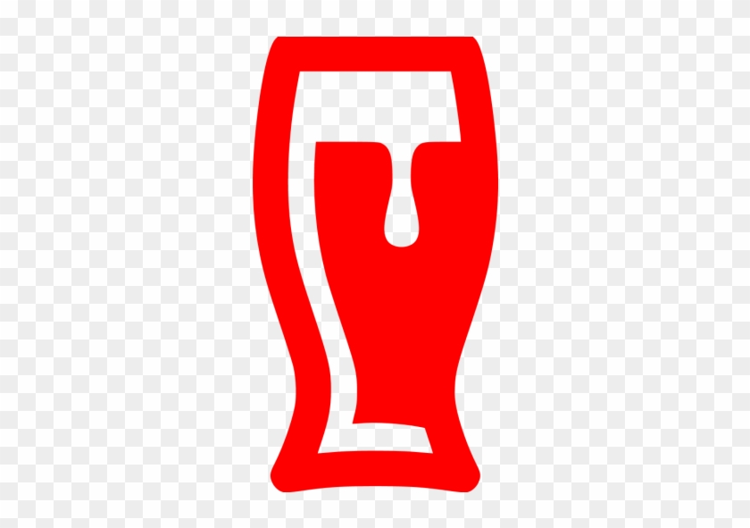 Red Beer Glass Icon - Beer Glass Icon Png #330629