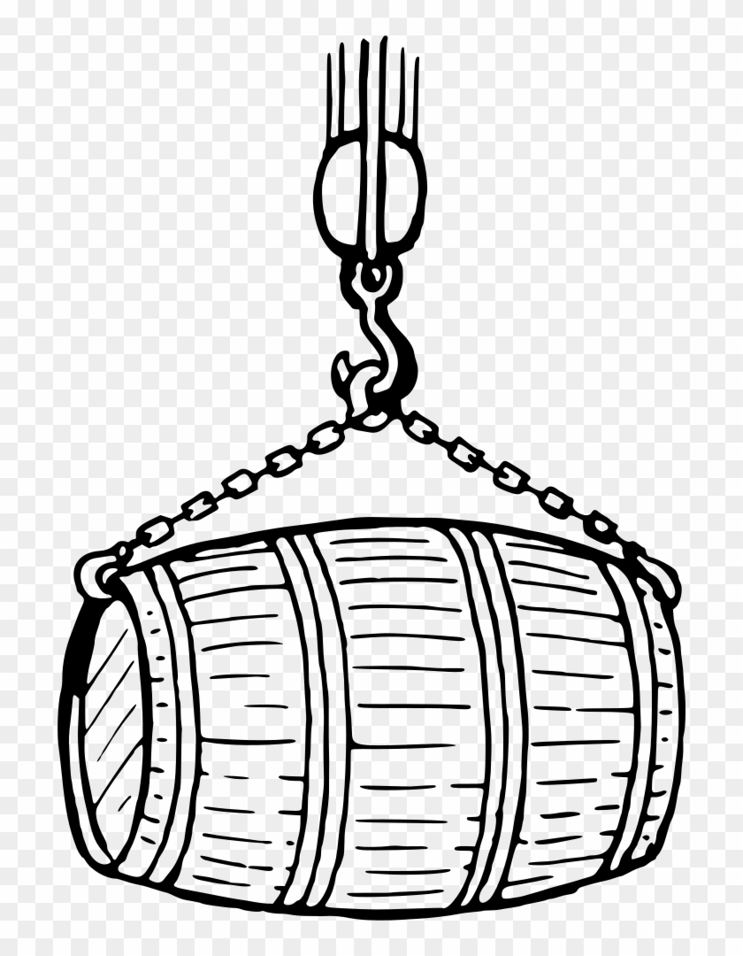 Barrel In A Sling - Clip Art #330686