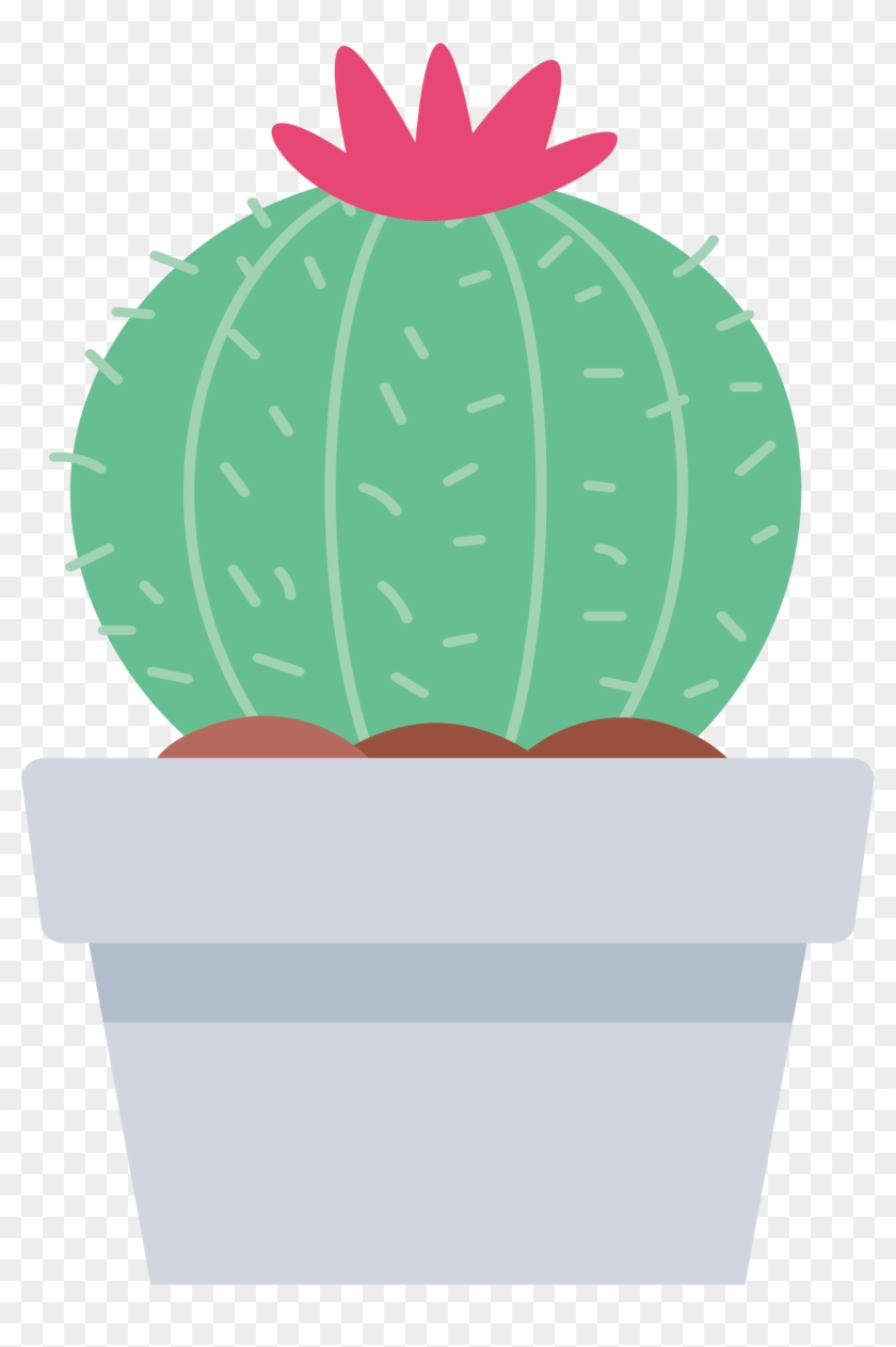 Cactaceae Euclidean Vector Clip Art - Desenho De Cactus Cute Png #330772