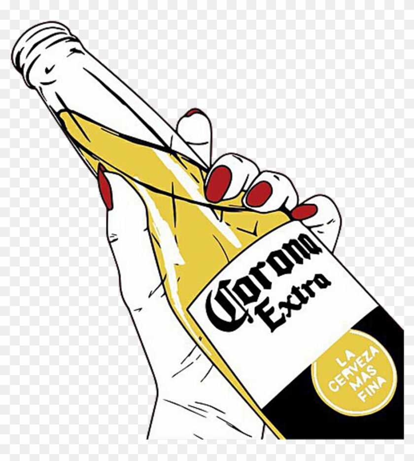Beer Corona Night Party Summer Beach Art Remixit Freet - Pop Art Corona #330879