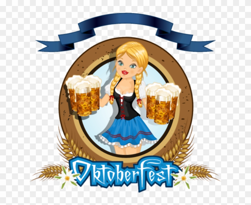 Oktoberfest Girl With Beer Logo - Oktoberfest Girl Logo #330960