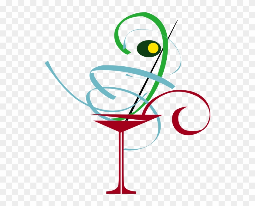 Martini Clip Art At Clker - Cocktail Glass #330978