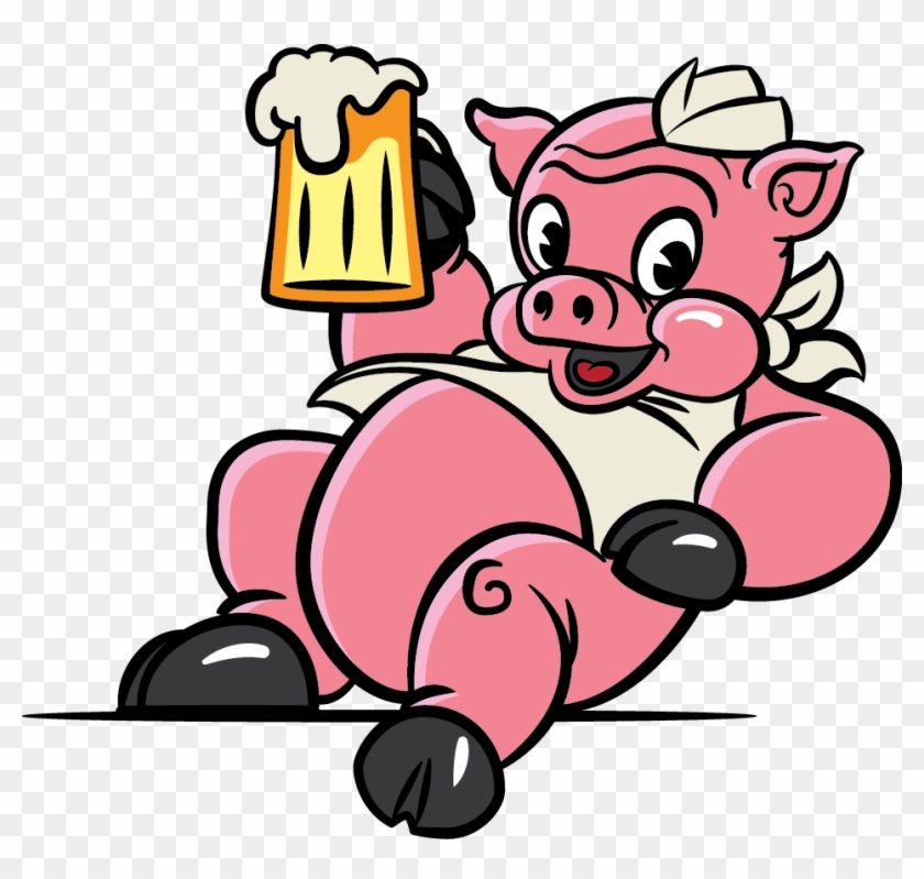 Enjoy A Boozy Weekend At Adelaide Beer And Bbq Fest - Cartoon Pig Drinking Beer #331023