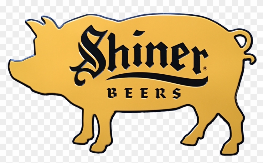 Shiner Beers Pig Die-cut Sign - Shiner Logo #331024