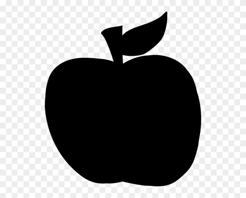 Clipart Svg - Apple Png Black And White #331075
