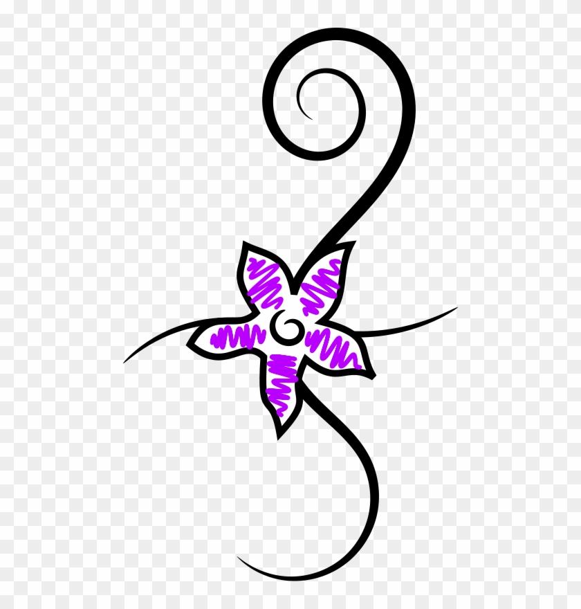 Free Vector Flower Tattoo - Gambar Bunga Yang Simpel #331139