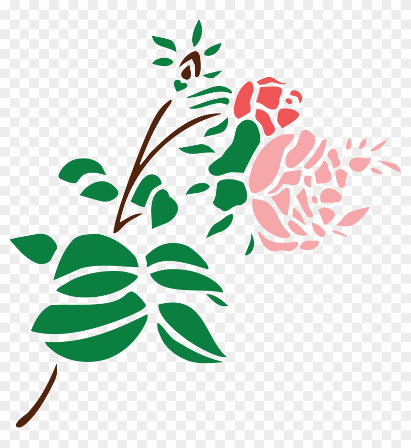 Free Clipart Of A Stem Of Roses - Portable Network Graphics #331247