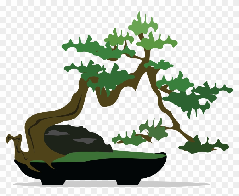 Free Clipart Of A Bonsai Tree - Bonsai Clipart #331255