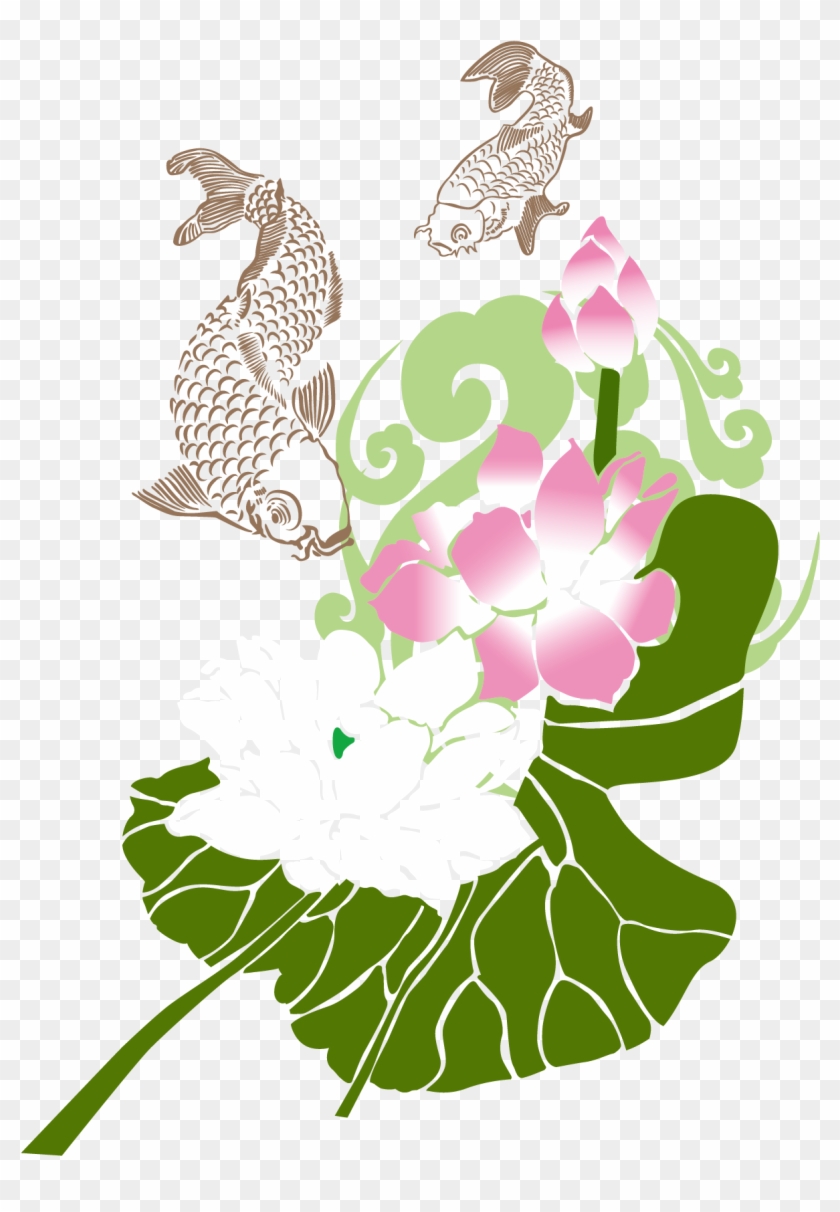 Koi Green Poster Illustration - Illustration #331266