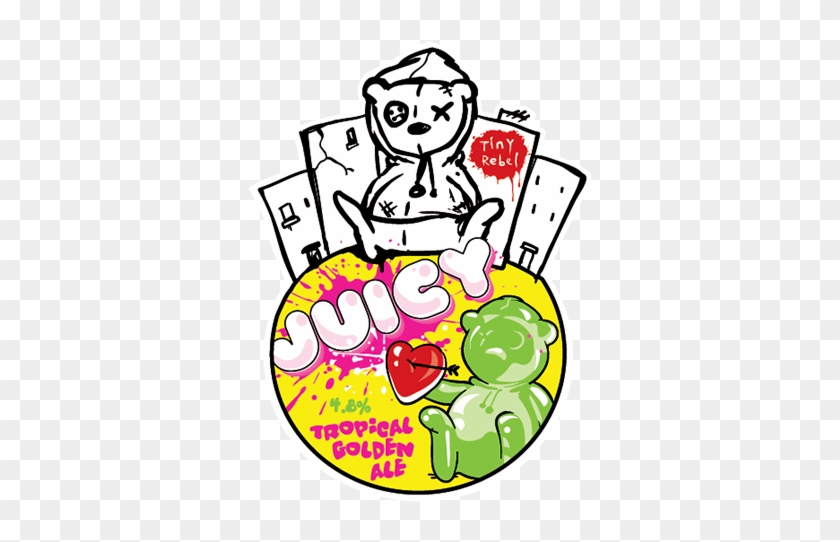 Tiny Rebel's Juicy Tropical Golden Ale Pump Clip Design - Tiny Rebel #331281