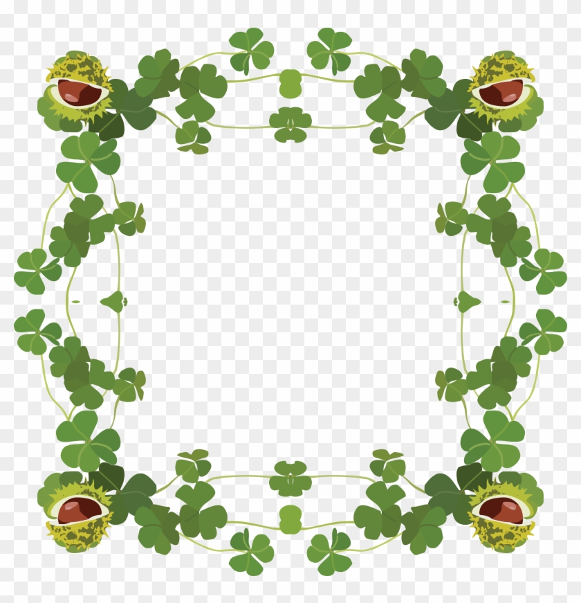 Free Clipart Of A St Patricks Day Border Of Shamrock - Free St Patrick's Day Border #331335