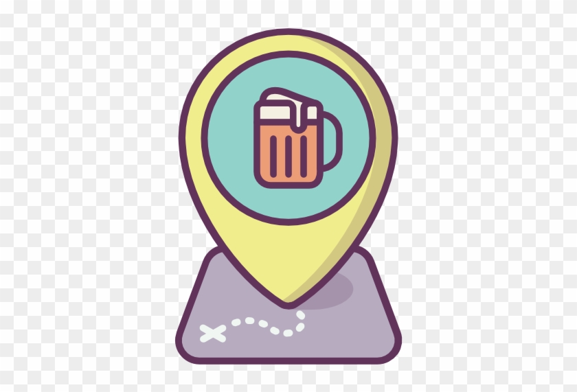 Location, Map, Bier, Punkt, Zeiger Symbol - Icono De Ubicacion Cerveza #331358