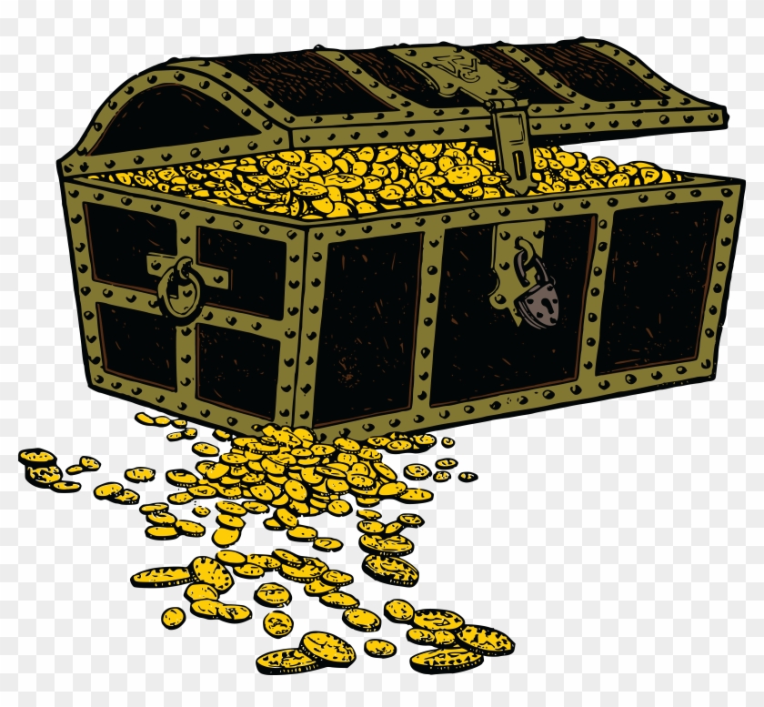 Free Clipart Of A Treasure Chest - Pirate Treasure Clip Art #331366