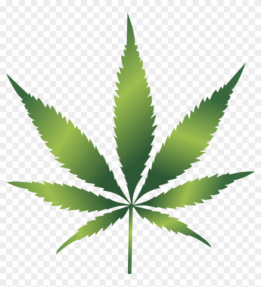 Free Clipart Of A Cannabis Leaf - Cannabis Leaf #331449