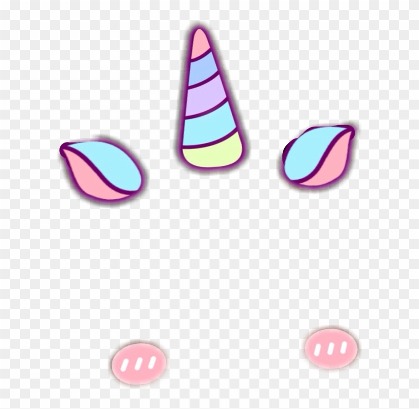 Snapchat Filter Unicorn Cute Yasfreetoedit - Snapchat Filter Png #331514