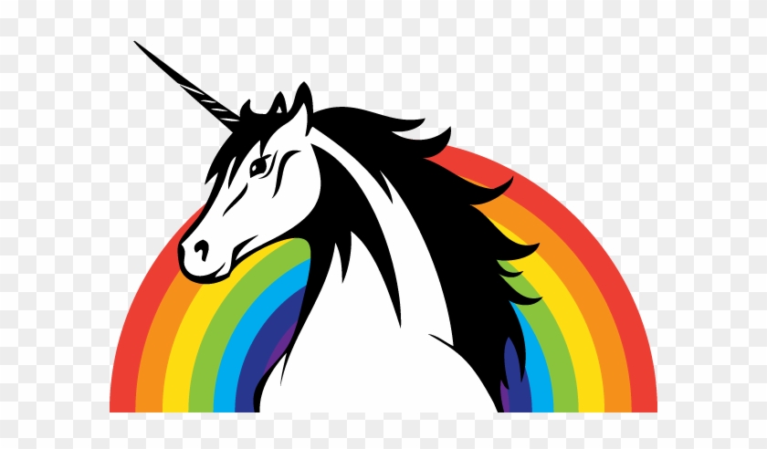 Badass Rainbow Unicorn Logo - Rainbow Unicorn Logo #331650