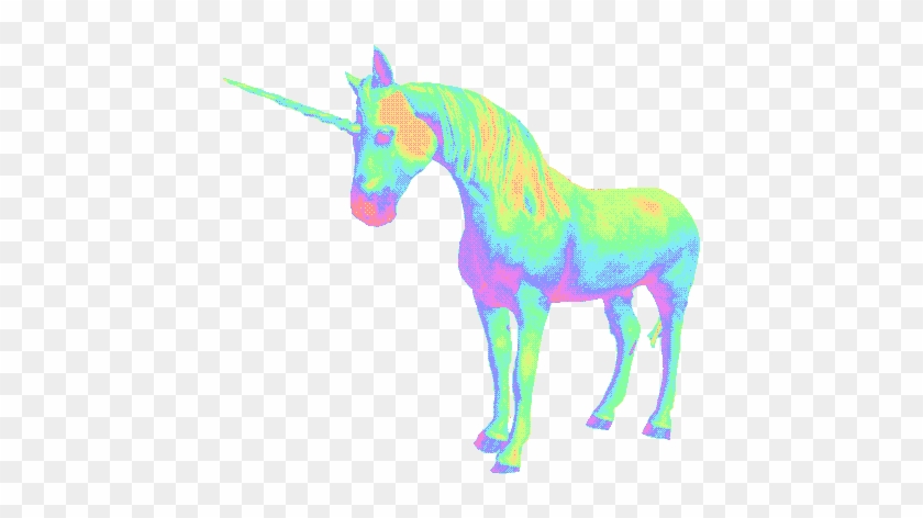 Holografic Unicorn Unicornio Psicodelic Tumblr Holográf - Unicorn Vaporwave #331660