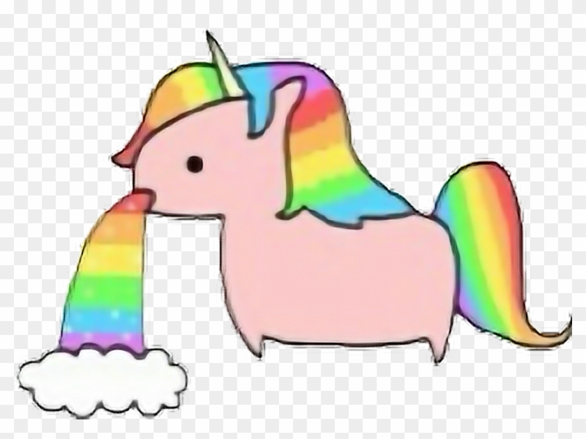 Report Abuse - Unicorn Throwing Up Rainbow #331671