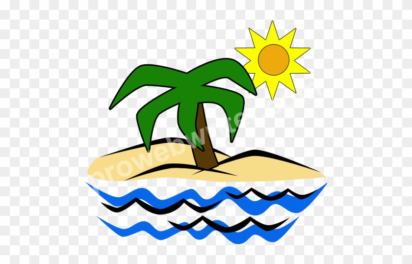 Paradise Island Clipart - Transparent Paradise Island Cartoon #331676