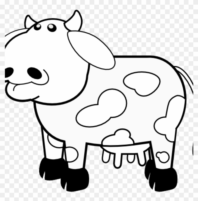 Cow Clipart Black And White Cow Clipart Black And White - Cow Outline #331692