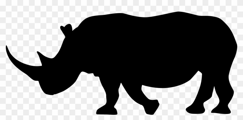Rhinoceros Cattle Silhouette Clip Art - Rhinoceros Cattle Silhouette Clip Art #331760
