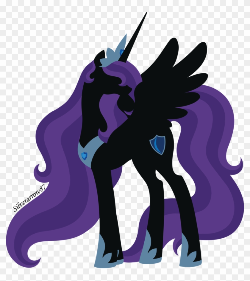 Princess Nyx Silhouette By Silverarrow87 - Nyx Mlp Grown Up #331757
