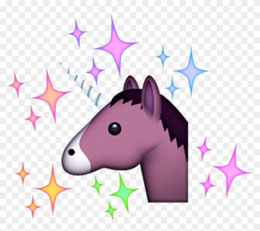 Png Edit Freetoedit Tumblr Overlay Emoji Unicorn - Emoji Tumblr Com Fundo Transparente #331777