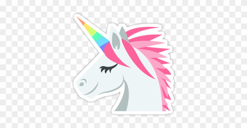'unicorn Emoji' Sticker By Advintage - Party Unicorn Cartoon Png #331781