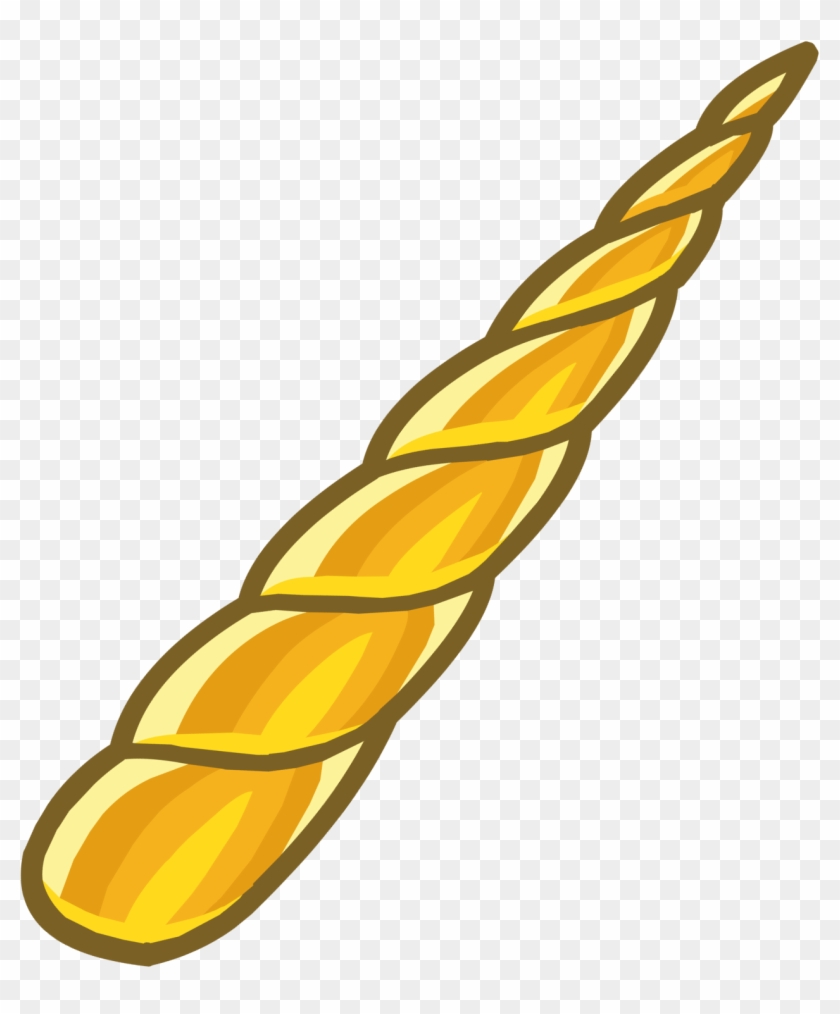 Golden Unicorn Horn - Gold Unicorn Horn Png #331789