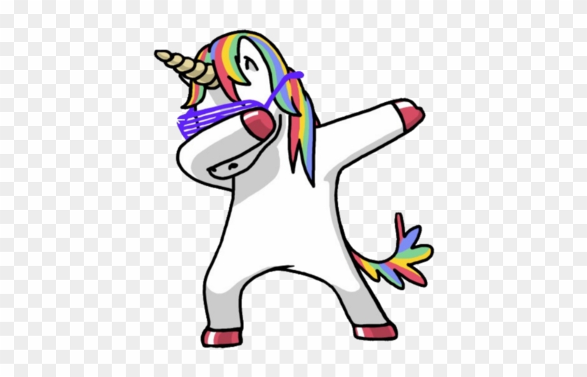 Emojiface Unicorn Unicornio Magic Magico Emoji Emoticon - Unicorn Dabbing #331792