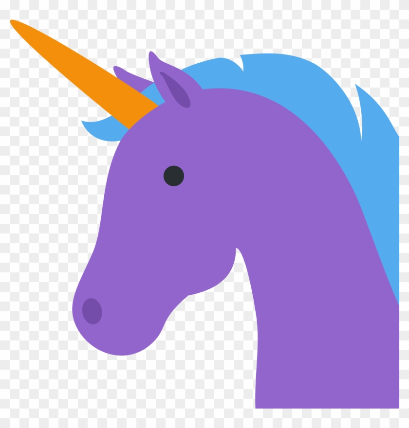Open - Vector Unicorn Emoji #331836