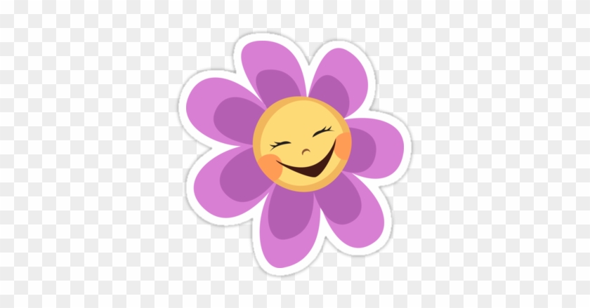 Awesome Baby Smiley Face Clip Art Cute Happy Flower - Sticker #331891